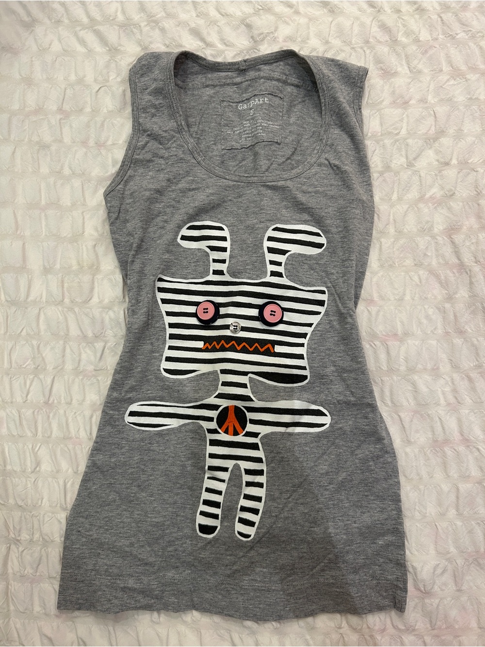 Gray Graphic Tank Top